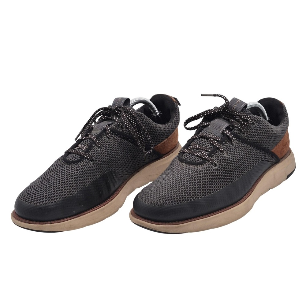 Cole Haan ZeroGrand Shoes Mens Size 10.5 Gray‎ Black Brown Lace Up Sneakers